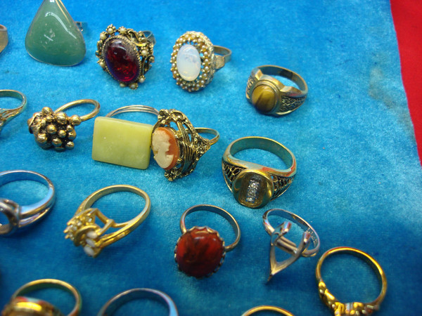 Vintage & Modern Estate Ring Lot (50pcs) - Collector's Jewelry Deal