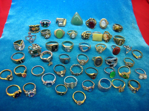 Vintage & Modern Estate Ring Lot (50pcs) - Collector's Jewelry Deal