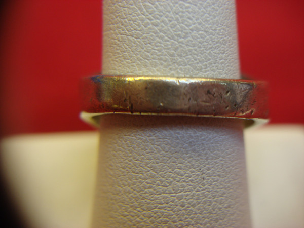 Vintage Native American Sterling Silver Ring with Lapis, Onyx & Coral Inlay (Size 12)