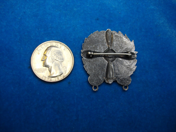 Vintage Sterling Silver U.S. Army Air Force Technician Badge - Pinback