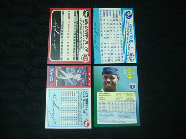 Ken Griffey Jr. Baseball Card Lot (1990-1994) - 4 Unique Cards, Canadian Championship Series