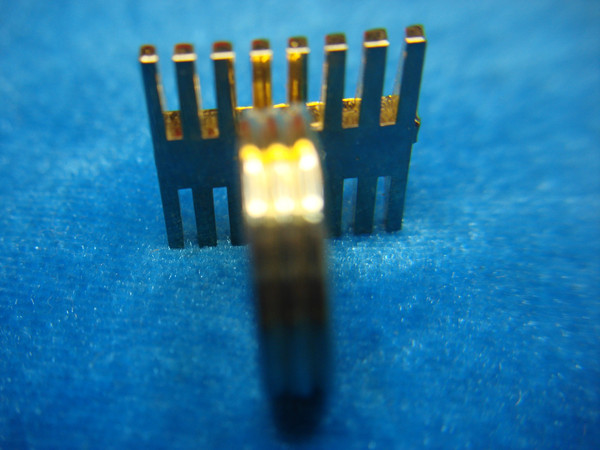 Vintage Gold Tone Ring w/ Red Stone Accents - Adjustable Size 6-8