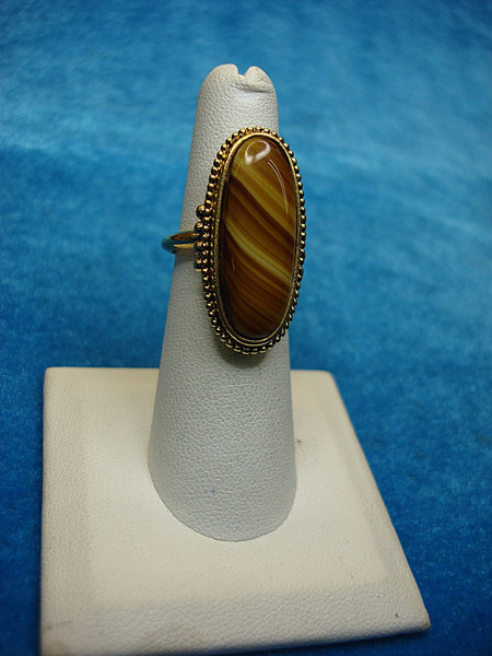 Vintage Avon Shimmering Sands Ring - Retired 70s Design, Adjustable Size 6-7.5
