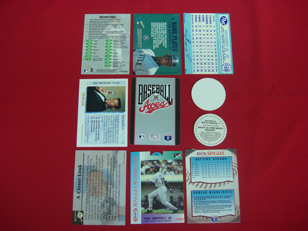 Ken Griffey Jr. Baseball Card Lot (10 Unique Cards) - Seattle Mariners