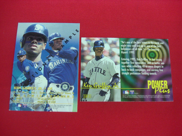 Ken Griffey Jr. Fleer Ultra Insert Card Lot (1996 Power Plus & 1995 Promo Sample)