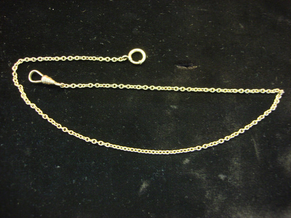 Vintage Gold Tone Pocket Watch Chain - 14.5 Inch, Classic Watch Accessory