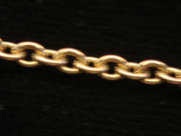 Vintage Gold Tone Pocket Watch Chain - 14.5 Inch, Classic Watch Accessory