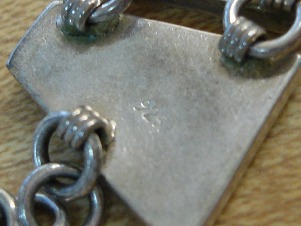 Vintage Sterling Silver Red Jasper Bracelet | 7 Inch Estate Find - 925