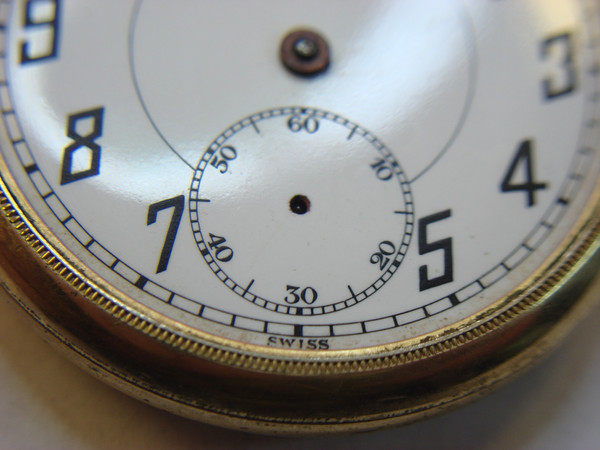 Vintage Admiral Pocket Watch by Tacy Watch Co., 6 Jewel, Gold Filled Case (Needs Restoration)