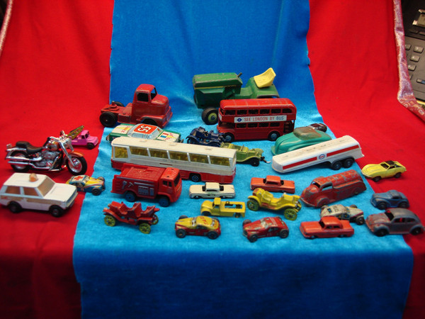 Vintage Die Cast & Tin Vehicles Lot - Parts, Restoration Projects & More