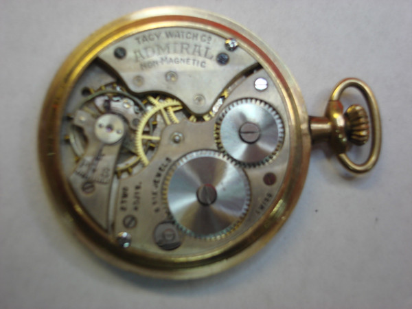 Vintage Admiral Pocket Watch by Tacy Co., Majestic G.F. Case - Restoration Project