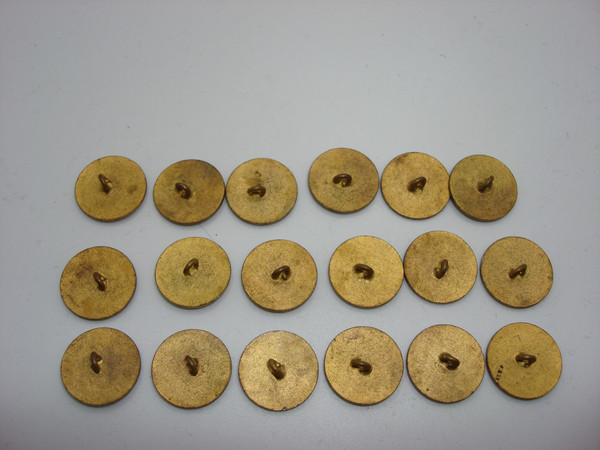 Antique Red & White Cloisonné Enamel Buttons (18pc) - Estate Find! Vintage Jewelry Supply