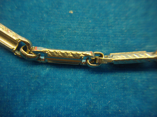 Vintage 13 Inch Silver Tone Pocket Watch Chain - Elegant Fancy Links, Excellent Condition