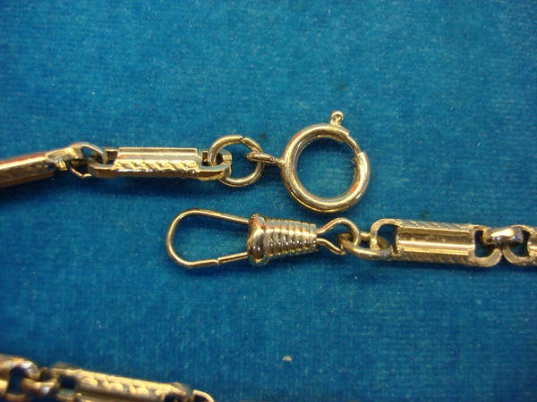 Vintage 13 Inch Silver Tone Pocket Watch Chain - Elegant Fancy Links, Excellent Condition