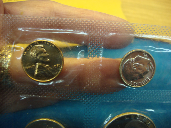 1955 Proof Set - Flat Pack, Extra Nice Condition in Original Envelope