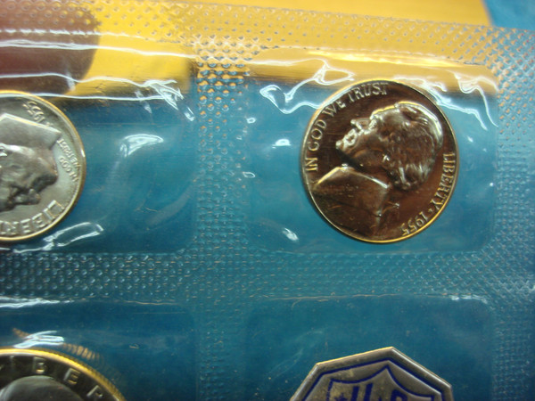 1955 Proof Set - Flat Pack, Extra Nice Condition in Original Envelope