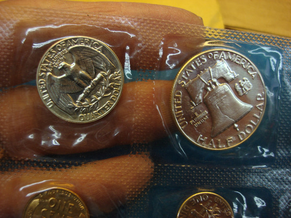 1955 Proof Set - Flat Pack, Extra Nice Condition in Original Envelope