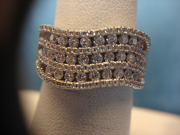 Sparkling Cubic Zirconia Ring - Silver Tone, Size 7