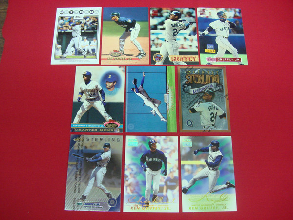 Ken Griffey Jr. Baseball Card Lot (10 Cards) - Topps & Skybox Seattle Mariners & Chicago White Sox
