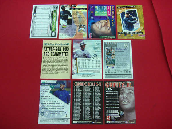 Ken Griffey Jr. Baseball Card Lot (10 Cards) - Topps & Skybox Seattle Mariners & Chicago White Sox