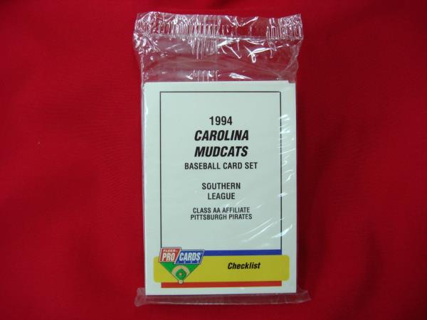 1994 Fleer ProCards Carolina Mudcats Team Set (Bobby Meacham, Pittsburgh Pirates Affiliate) - Factory Sealed