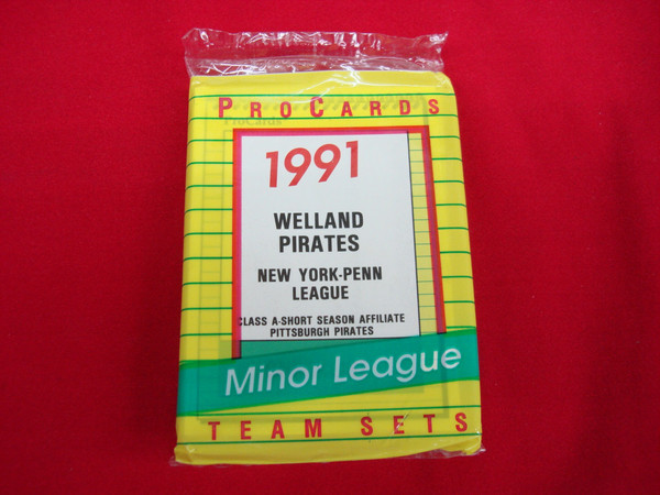 1991 Welland Pirates ProCards Minor League Baseball Team Set (Pittsburgh Pirates Affiliate) - Factory Sealed