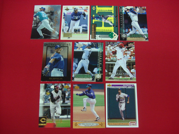 Ken Griffey Jr. Baseball Card Collection: 10 Unique Upper Deck & Select Certified Cards (9 Era)