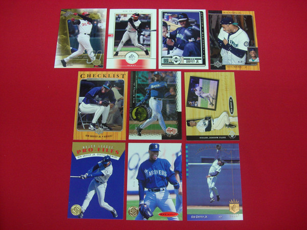 Ken Griffey Jr. Upper Deck Baseball Card Lot (10 Cards) - Mariners & Reds
