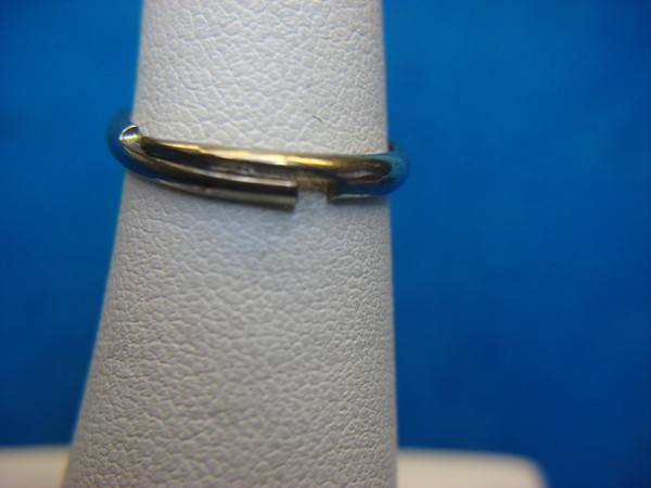 Movable Moon & Star Silver Tone Ring - Size 5 (Adjustable)