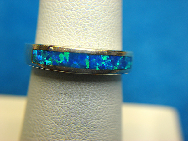 Vintage Sterling Silver Fiery Opal Ring, Size 6.5 - Unique & Charming