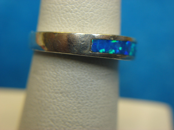 Vintage Sterling Silver Fiery Opal Ring, Size 6.5 - Unique & Charming