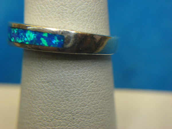 Vintage Sterling Silver Fiery Opal Ring, Size 6.5 - Unique & Charming