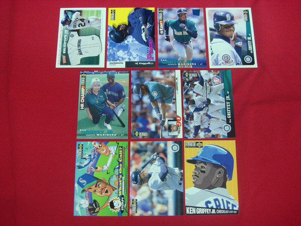 Ken Griffey Jr. Baseball Card Lot (10 Cards) - Collector's Choice, Seattle Mariners