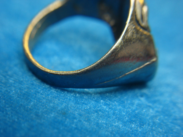 Unique Grim Reaper Ring - Silver Tone, Size 12 3/4 (Vintage, Excellent Condition)