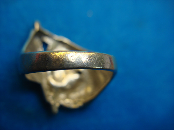 Unique Grim Reaper Ring - Silver Tone, Size 12 3/4 (Vintage, Excellent Condition)