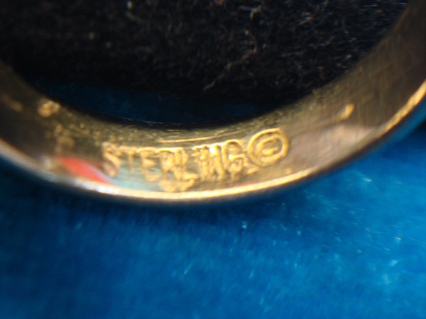 Sterling Silver Scorpion Ring with Gold Vermeil - Size 5, Pre-Owned