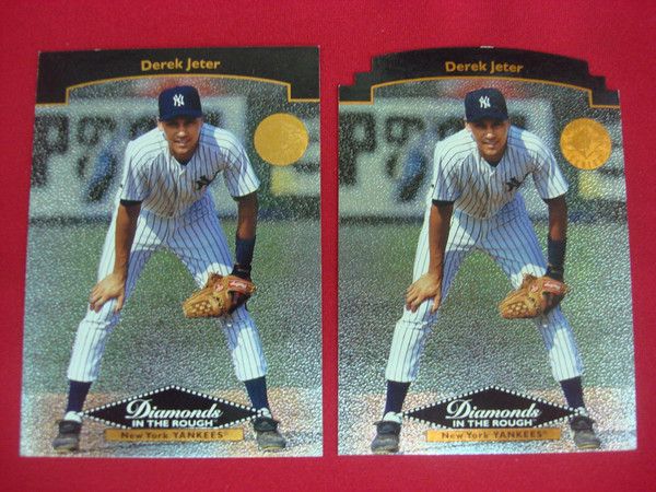 Derek Jeter 1995 Upper Deck SP Championship Foil Base & Die-Cut Parallel #20 - Excellent Condition