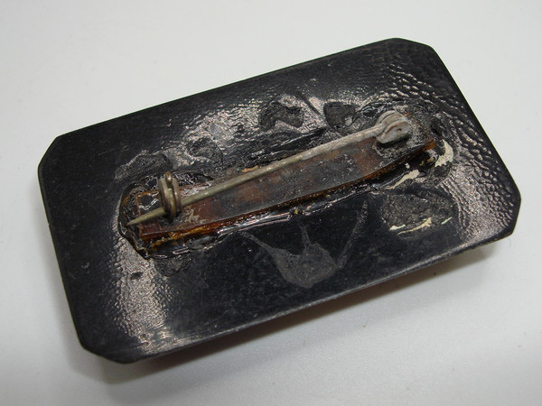 Vintage 1930s Lucite Pansy Pin - Reverse Carved Floral Brooch (2 Inch)