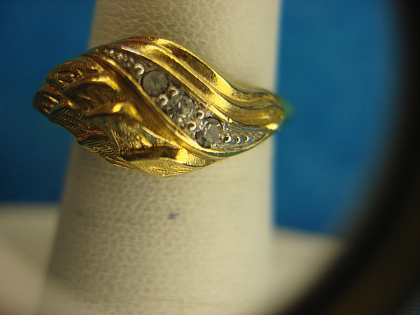 Avon Gold-Tone Fashion Ring with Sparkling Brilliants - Adjustable Size 5-7