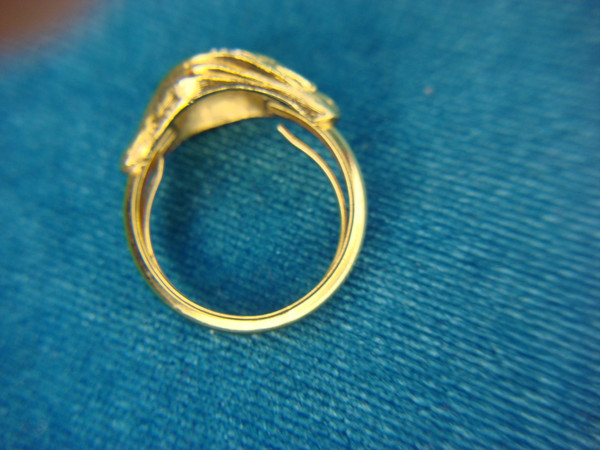 Avon Gold-Tone Fashion Ring with Sparkling Brilliants - Adjustable Size 5-7