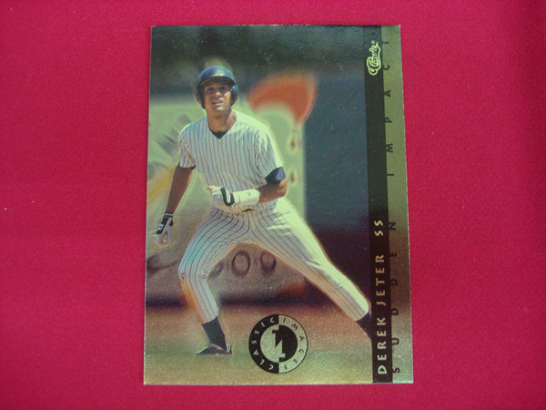 Derek Jeter 1993 Classic Images Sudden Impact Gold Foil #SI 3 Baseball Card - Excellent Condition
