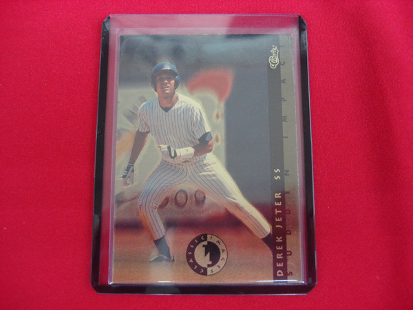 Derek Jeter 1993 Classic Images Sudden Impact Gold Foil #SI 3 Baseball Card - Excellent Condition