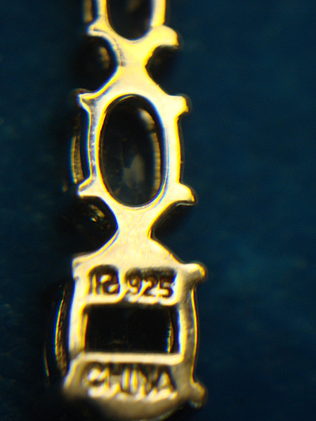 Sterling Silver Blue Topaz Pendant Necklace - Graduated Gemstones