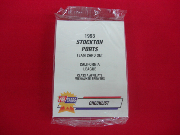 1993 Stockton Ports ProCards MLB Team Set (Milwaukee Brewers Affiliate) - Factory Sealed