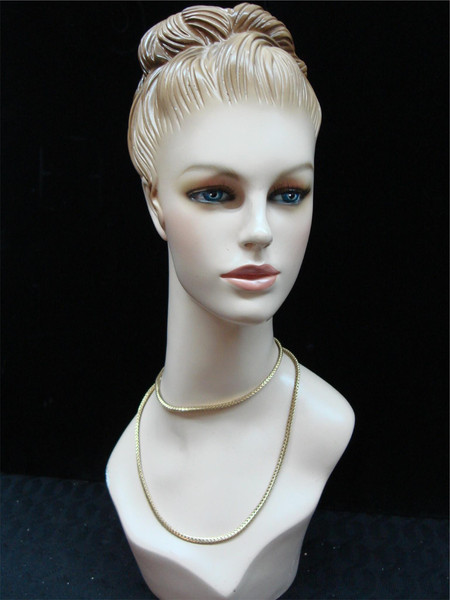 Vintage 1970s Monet Heavy Gold Tone Chain Necklace (34