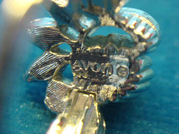 Vintage Avon Silver Tone Ring with Faux Pearl & Brilliants (Adjustable Size 4 1/2-6 1/2)