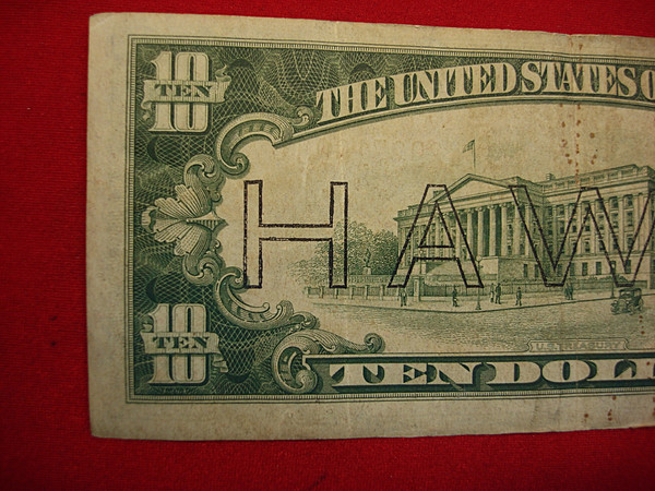 1934A 'HAWAII' $10 Federal Reserve Note - WWII Pacific Theater Currency - Uncommon Find