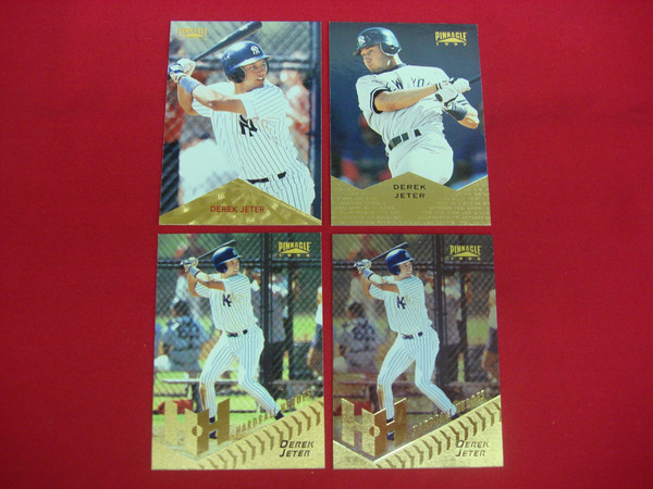 Derek Jeter Pinnacle Baseball Card Lot (1996-97) - Rookie, Base & Parallel #279