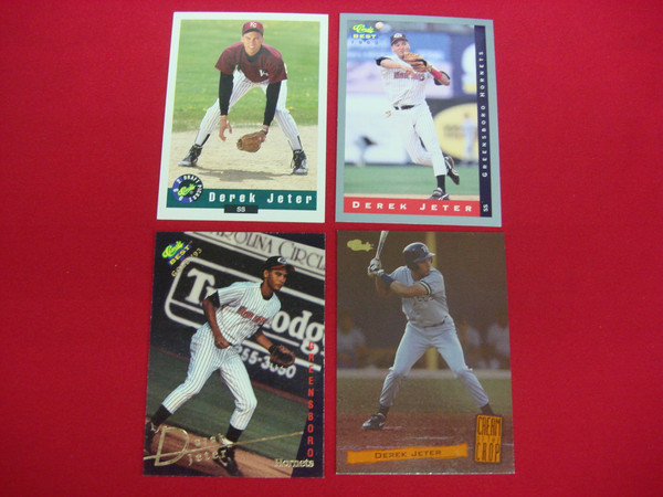 Derek Jeter MiLB Card Lot (1992-1994) - Kalamazoo, Greensboro & Tampa Yankees