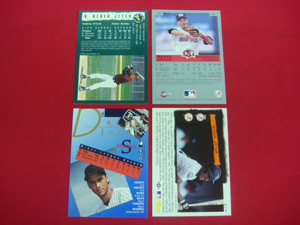 Derek Jeter MiLB Card Lot (1992-1994) - Kalamazoo, Greensboro & Tampa Yankees